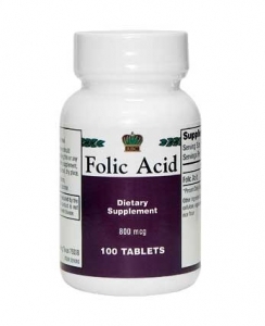 Acidul folic (face parte din grupul de vitamine b)